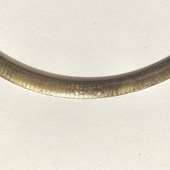 Vintage Sterling Silver Omega Chain Necklace 18 inches 36 grams 8mm Wide - Picture 3 of 8